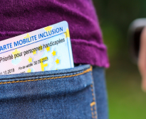 une carte mobilité inclusion d'invalidité